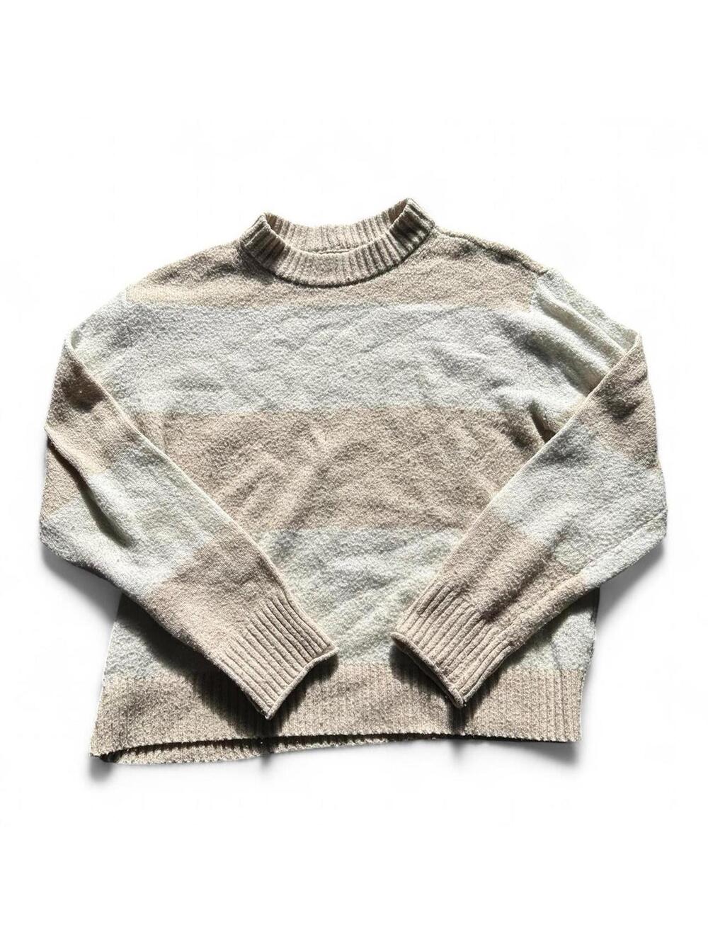 American Eagle Striped Crewneck Sweater Size M
